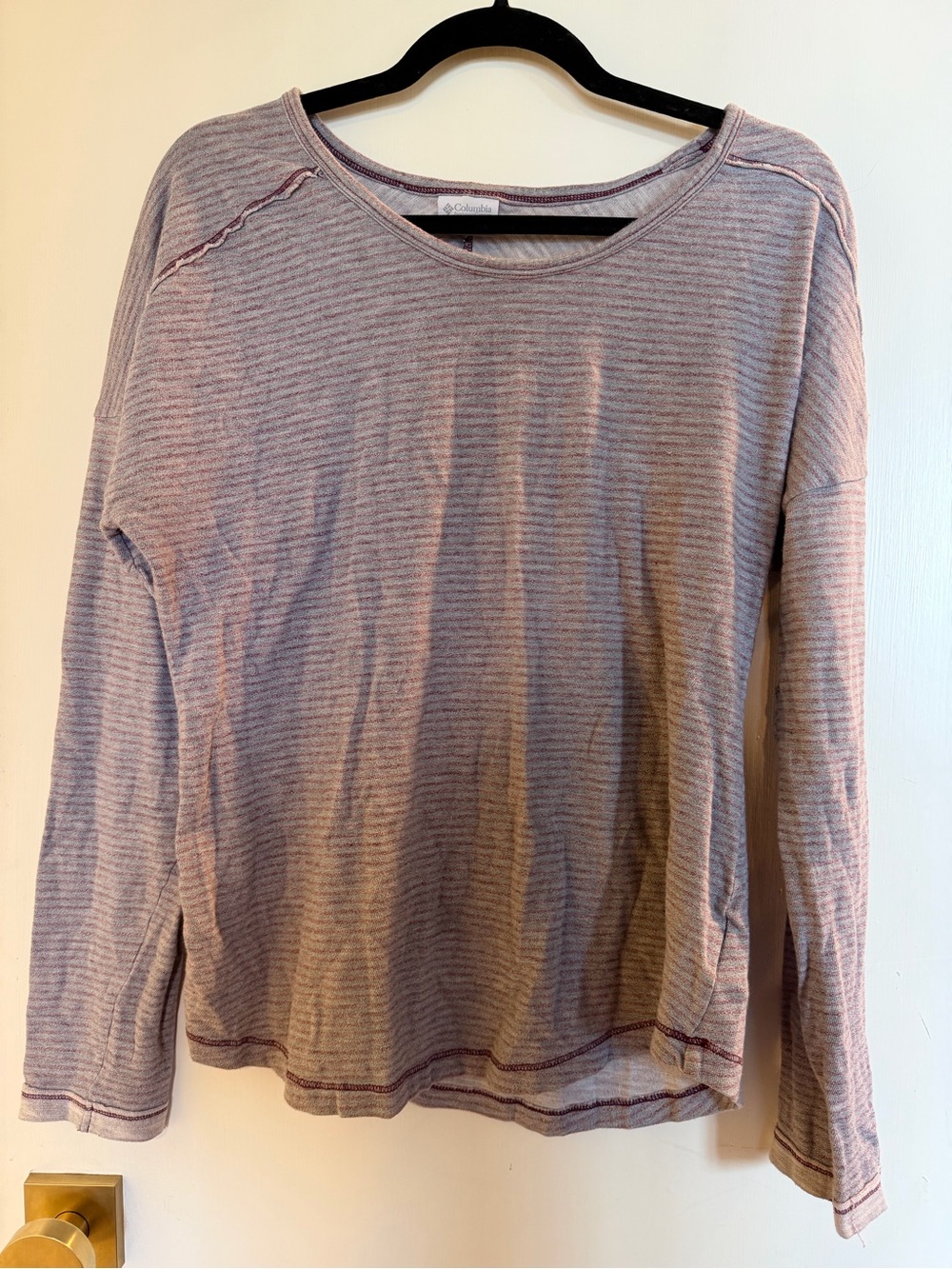 Columbia Women's Light Blue & Purple Long-Sleeve Top